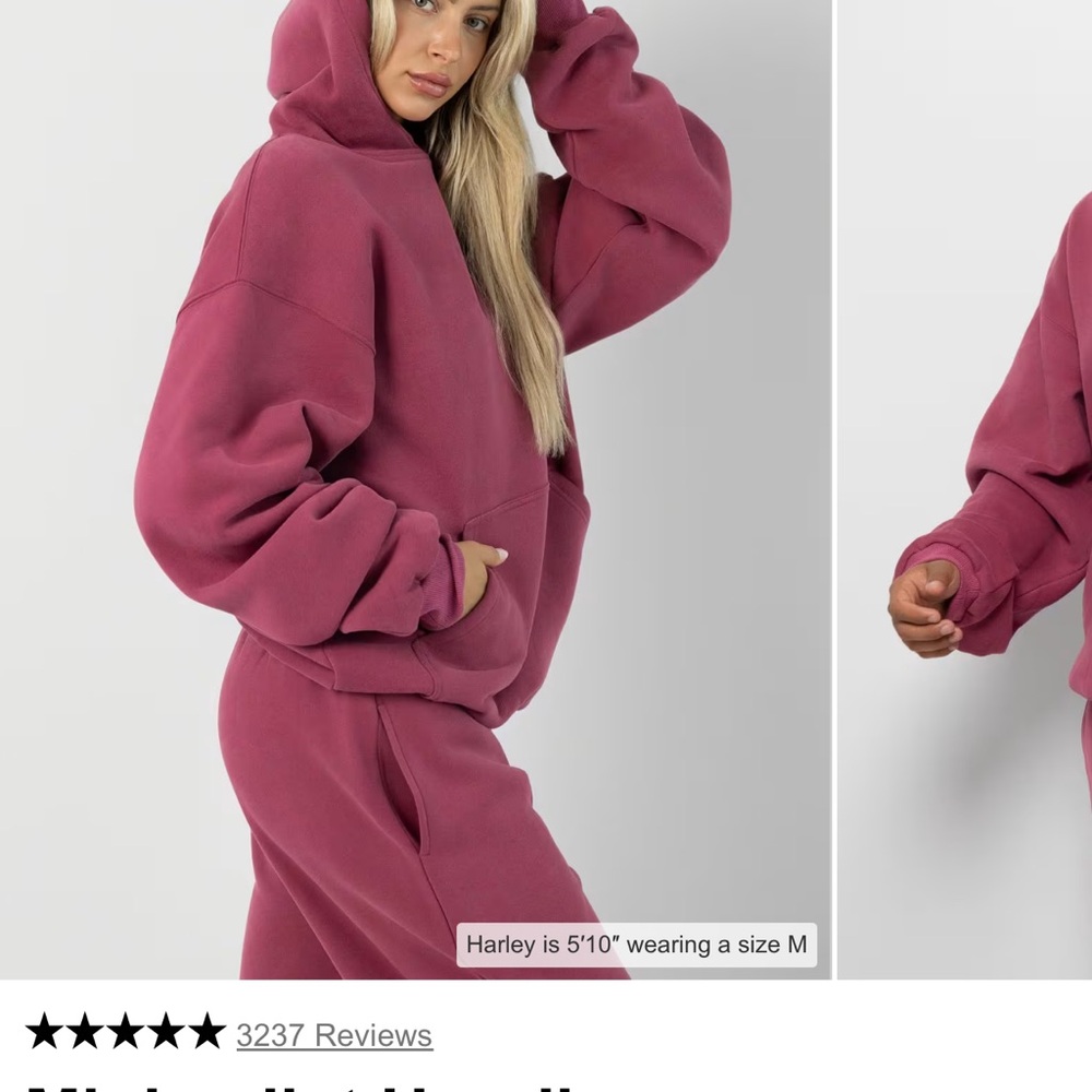 Cozy Women's Hoodie in Berry